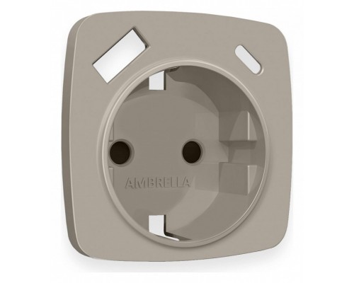 Накладка для розетки с заземлением и со шторками и 2хUSB type A и C Ambrella Volt Quant OP3700 Накладка для розетки с заземлением и со шторками и 2хUSB type A и C Ambrella Volt Quant OP3700