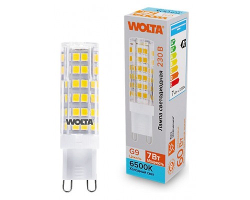 Лампа светодиодная Wolta  G9 7Вт 6500K WSTD-JCD-7W6KG9-C
