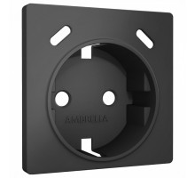 Накладка для розетки с заземлением и со шторками и 2хUSB type С Ambrella Volt ALFA AP9105