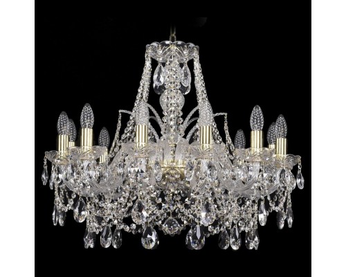 Подвесная люстра Bohemia Ivele Crystal 1411 1411/12/240/G Подвесная люстра Bohemia Ivele Crystal 1411 1411/12/240/G