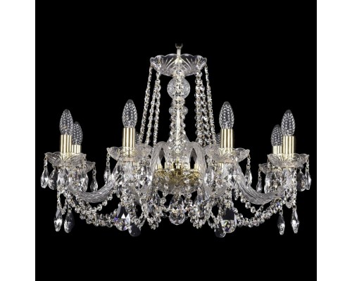 Подвесная люстра Bohemia Ivele Crystal 1402 1402/8/240/G Подвесная люстра Bohemia Ivele Crystal 1402 1402/8/240/G