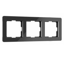Рамка на 3 поста Werkel Acrylic (черный) W0032708