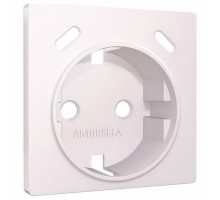 Накладка для розетки с заземлением и со шторками и 2хUSB type С Ambrella Volt ALFA AP2105