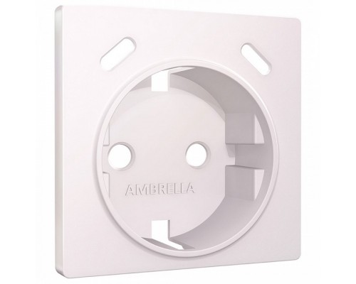 Накладка для розетки с заземлением и со шторками и 2хUSB type С Ambrella Volt ALFA AP2105