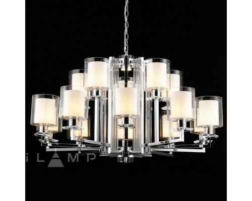 Подвесная люстра iLamp King RM6201-10+5 CR+CL Подвесная люстра iLamp King RM6201-10+5 CR+CL