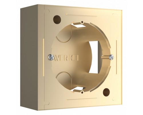 Короб накладной для розетки Werkel шампань W8000011 Короб накладной для розетки Werkel шампань W8000011