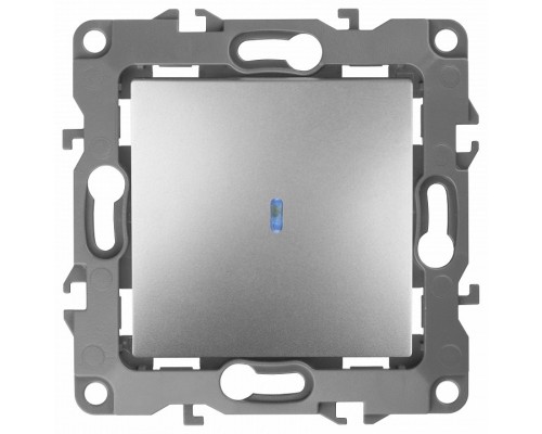 Выключатель одноклавишный с подсветкой без рамки Эра Эра 12 12-1102-03