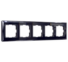 Рамка на 5 постов Werkel Diamant (черный) W0051208