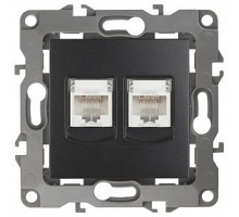 Розетка двойная Ethernet RJ-45 без рамки Эра Эра 12 12-3108-05