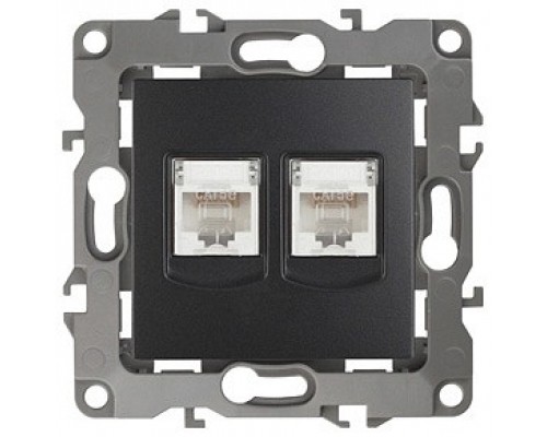 Розетка двойная Ethernet RJ-45 без рамки Эра Эра 12 12-3108-05