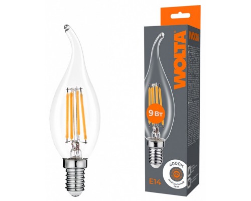 Лампа светодиодная Wolta  E14 9Вт 4000K WF-CT35-9W4KE14