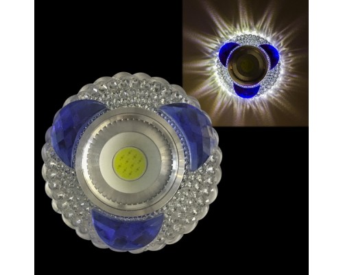 Встраиваемый светильник  42240-9.0-001PL MR16+LED3W CL/BL
