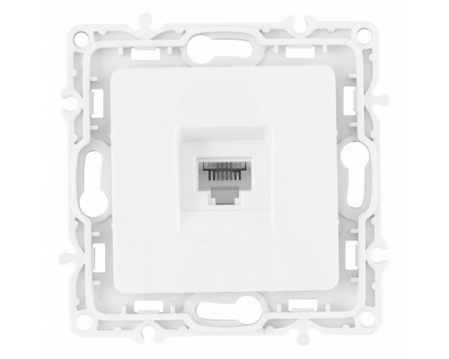 Розетка телефонная RJ-11 без рамки Arte Milano am-217 217.51-1.white