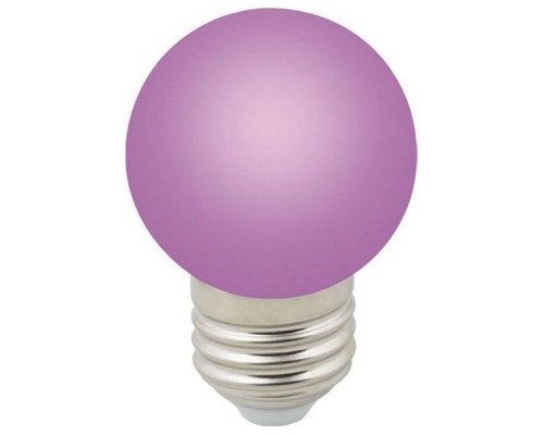 Лампа светодиодная Volpe Sky E27 1Вт K LED-G45-1W/PURPLE/E27/FR/С Лампа светодиодная Volpe Sky E27 1Вт K LED-G45-1W/PURPLE/E27/FR/С