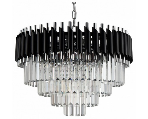 Подвесная люстра Natali Kovaltseva Darian DARIAN 76017/10C CHROME BLACK Подвесная люстра Natali Kovaltseva Darian DARIAN 76017/10C CHROME BLACK