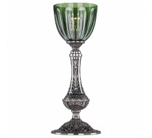 Настольная лампа декоративная Bohemia Ivele Crystal 7100 71100L/15 NB P1 Clear-Green/H-1H