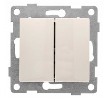 Выключатель двухклавишный без рамки Gusi Electric BRAVO С10В2-003