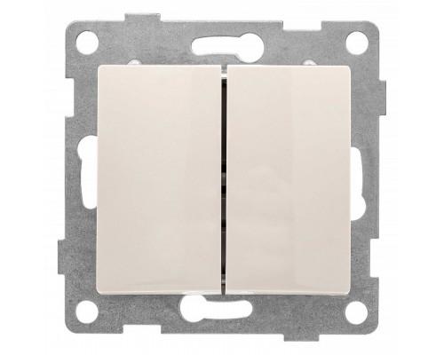 Выключатель двухклавишный без рамки Gusi Electric BRAVO С10В2-003 Выключатель двухклавишный без рамки Gusi Electric BRAVO С10В2-003