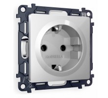 Розетка с заземлением, без рамки Ambrella Volt Quant MA406010