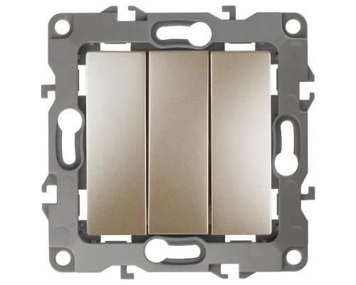 Выключатель трехклавишный без рамки Эра Эра 12 12-1107-04