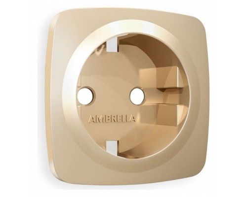 Накладка для розетки с заземлением Ambrella Volt Quant OP6060 Накладка для розетки с заземлением Ambrella Volt Quant OP6060