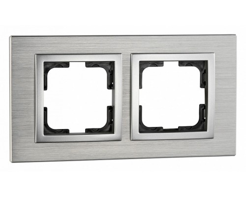 Рамка на 2 поста Mono Electric Style Aluminium 107-800000-161 Рамка на 2 поста Mono Electric Style Aluminium 107-800000-161