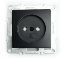 Розетка без заземления и со шторками, без рамки Stekker Эрна 49153