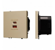 Розетка 2хUSB type A и C без рамки Arlight SCT 054318