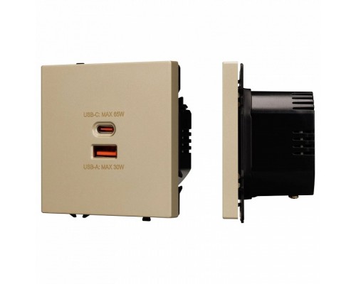 Розетка 2хUSB type A и C без рамки Arlight SCT 054318