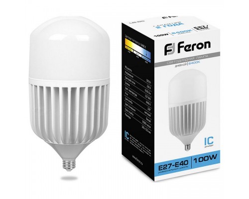 Лампа светодиодная Feron Saffit LB-65 E27-E40 100Вт 6400K 25827 Лампа светодиодная Feron Saffit LB-65 E27-E40 100Вт 6400K 25827