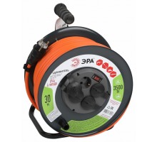 Удлинитель с выключателем Эра  RMx-4es-3x2.5-30m-IP44