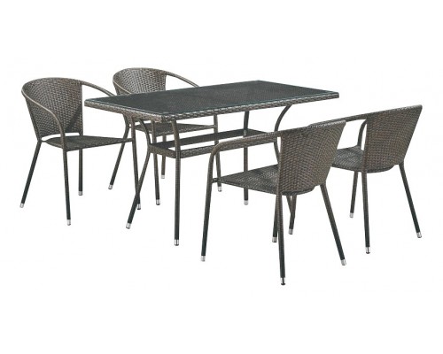 Набор уличный T286A/Y137C-W53 Brown 4Pcs Набор уличный T286A/Y137C-W53 Brown 4Pcs