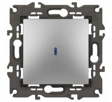 Выключатель одноклавишный с подсветкой без рамки Эра Эра Elegance 14-1102-03