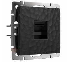 Розетка Ethernet RJ-45 без рамки Werkel Hammer черный W1281008
