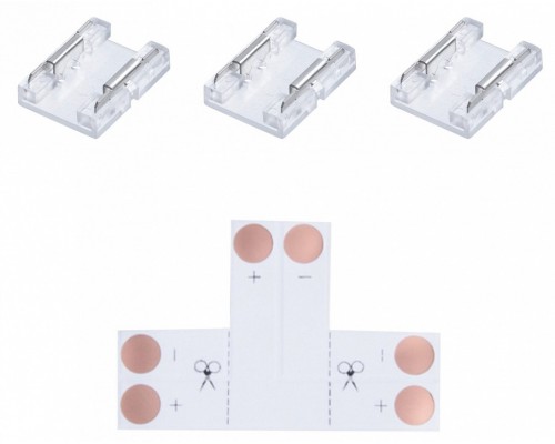 Соединитель лент T-образный жесткий Apeyron Electrics  09-96