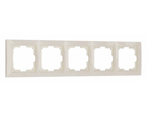 Рамка на 5 постов Werkel слоновая кость, basic W0052003 Рамка на 5 постов Werkel слоновая кость, basic W0052003