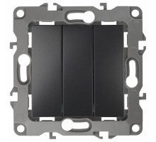 Выключатель трехклавишный без рамки Эра Эра 12 12-1107-05