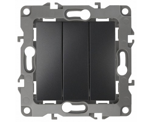 Выключатель трехклавишный без рамки Эра Эра 12 12-1107-05