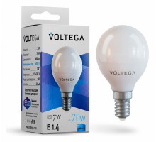 Лампа светодиодная Voltega Globe 7W E14 7Вт 4000K 7055