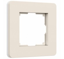 Рамка на 1 пост Werkel Split (айвори/белый, soft-touch) W0013066
