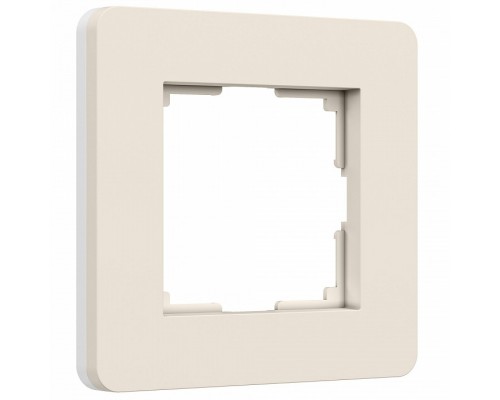 Рамка на 1 пост Werkel Split (айвори/белый, soft-touch) W0013066