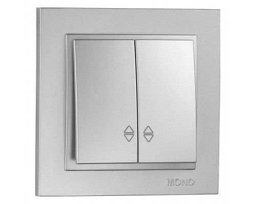 Выключатель проходной двухклавишный Mono Electric Despina 102-212123-111 Выключатель проходной двухклавишный Mono Electric Despina 102-212123-111