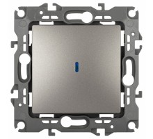 Выключатель одноклавишный с подсветкой без рамки Эра Эра 12 12-1102-16