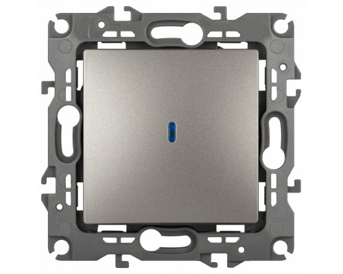 Выключатель одноклавишный с подсветкой без рамки Эра Эра 12 12-1102-16